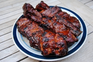 Grilled Country-Style Pork Ribs with Red Wine Vinegar Sauce